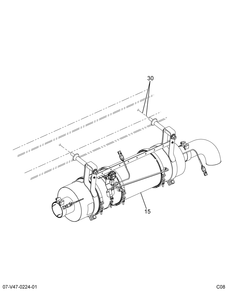 EXH SYSTEM INSTL; AFTERTREATMENT DEVICE, MUFFLER