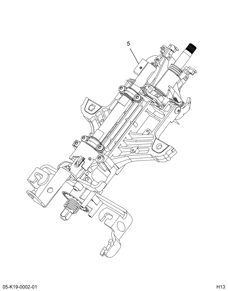 STEERING COLUMN HOUSING ASM; TILT