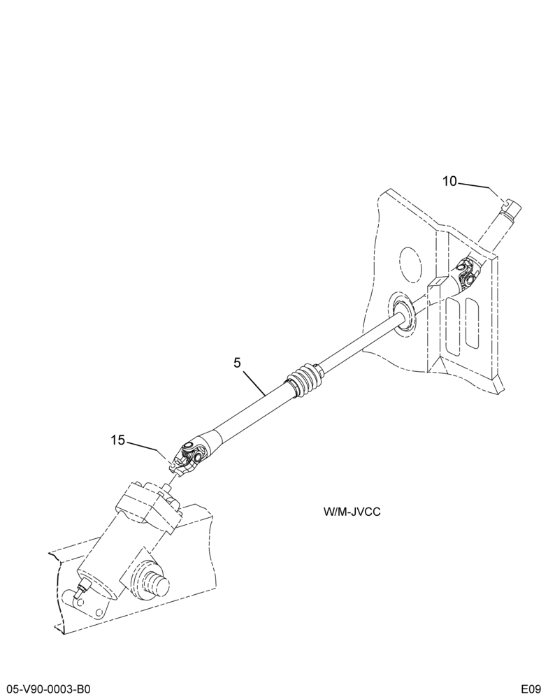 POWER STEERING SHAFT INSTL; INTERMEDIATE