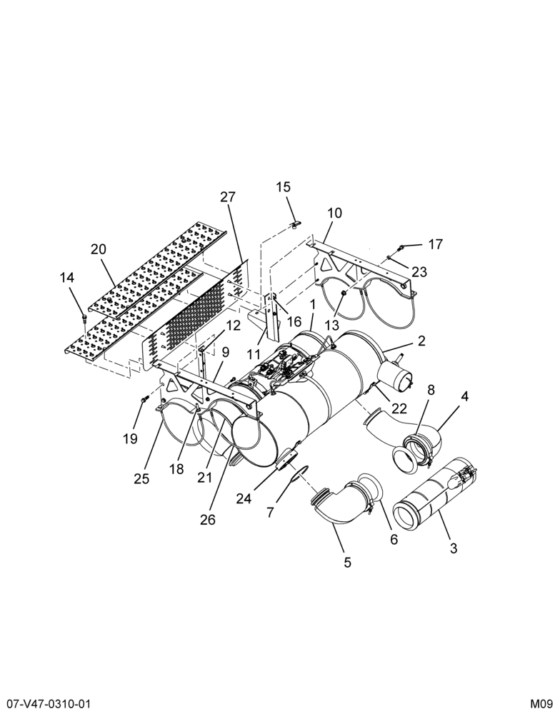..AFTERTREATMENT DEVICE  CUMMINS (Intl. 3847009C91)
