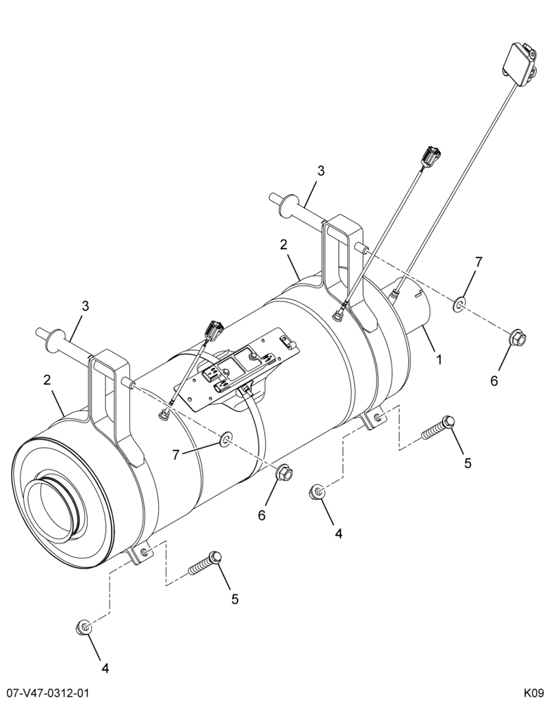 ..AFTERTREATMENT DEVICE CUMMINS (Intl. 3853767C91)
