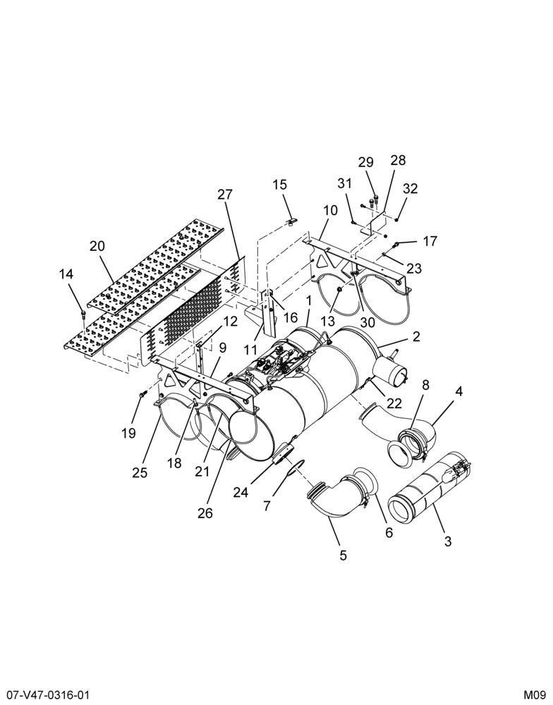 ..AFTERTREATMENT DEVICE CUMMINS (Intl. 3847009C92)