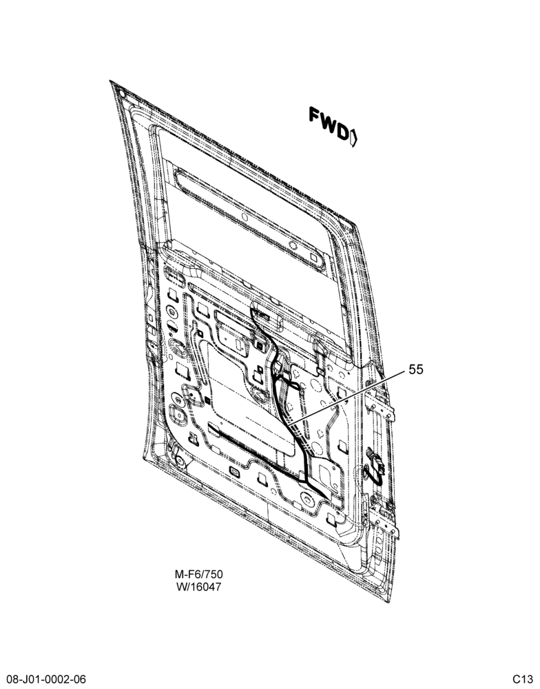 DOOR HARNESS; RADIO SPEAKER WIRING 6/6