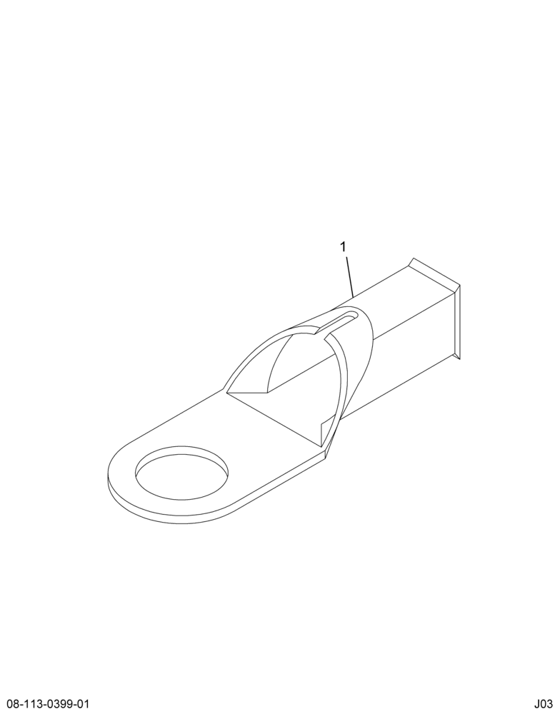 ....TERMINAL BATTERY CBLE 45 BEND (4C4Z-14474-BB)