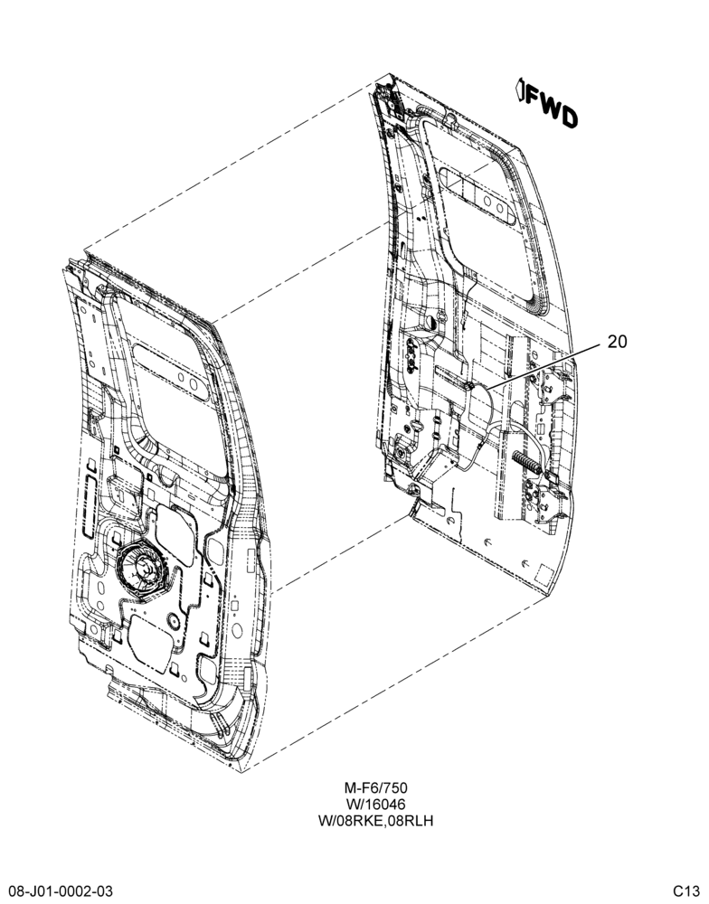 Схема установки BC3Z-14630-AAA