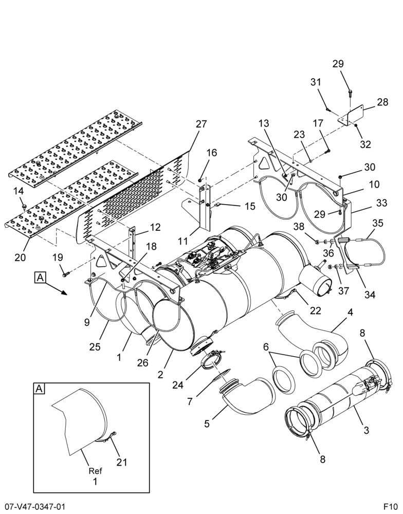 ..AFTERTREATMENT DEVICE CUMMINS (Intl. 3847009C94)