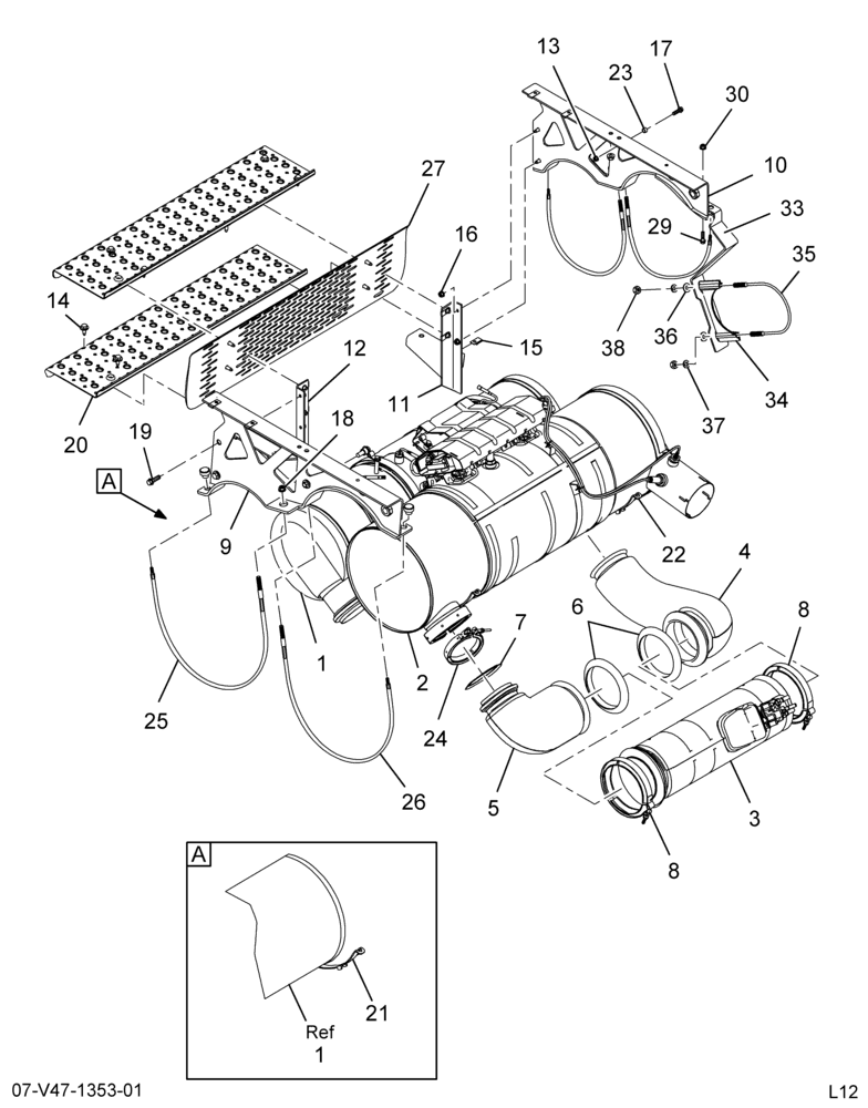 ..AFTERTREATMENT DEVICE,CUMMINS (Intl. 3945600C91)