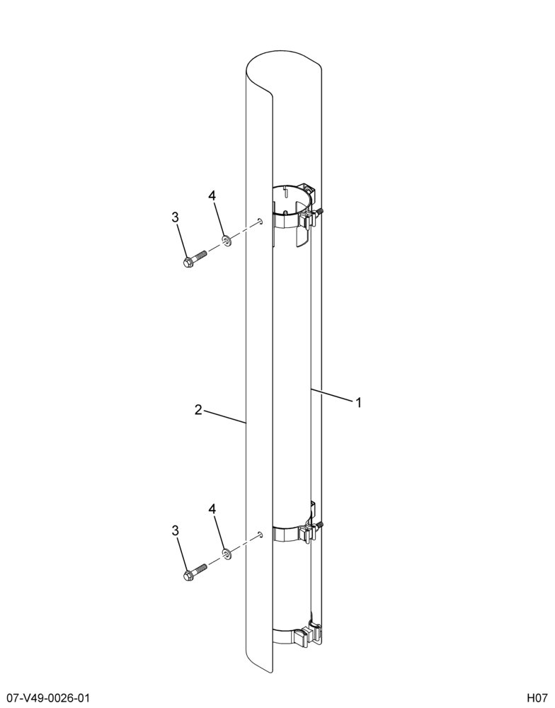 ..PIPE TAIL  VERT TAILPIPE ASSY (Intl. 3819630C91)