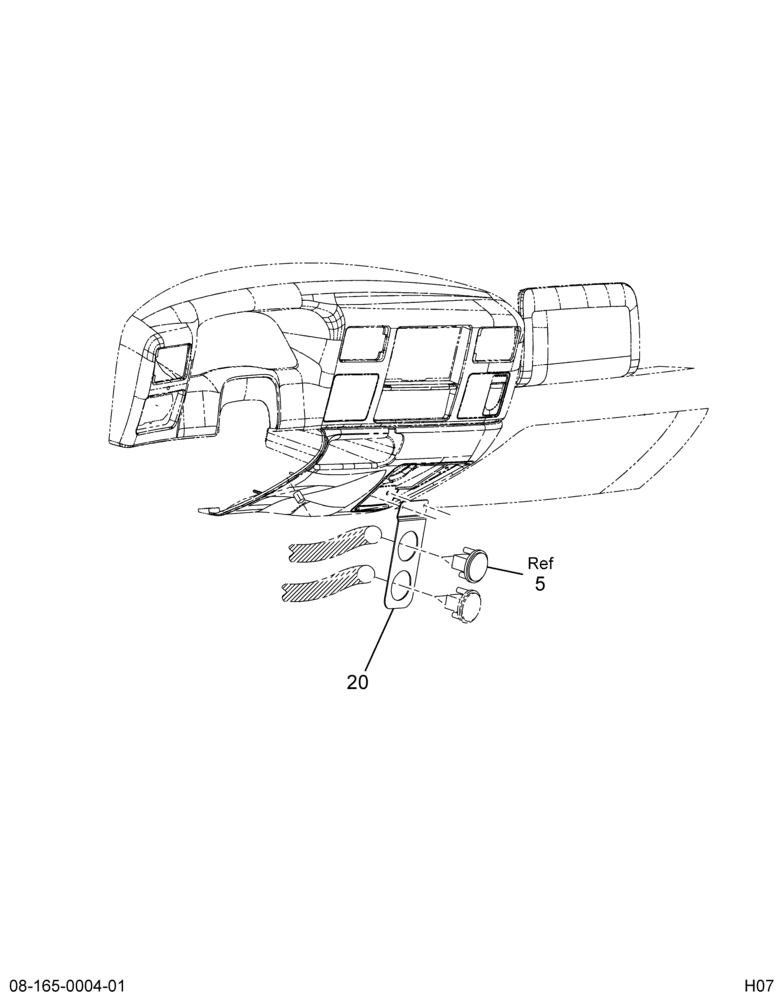 ENGINE WIRING INSTL; W/HOURMETER 2/2