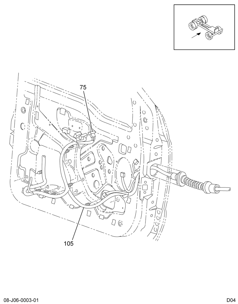 DOOR HARNESS; RADIO SPEAKER,POWER MIRROR WIRING