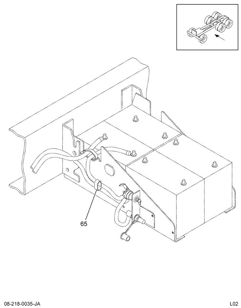 BATT CABLE WIRING INSTL; JUMP START STUD