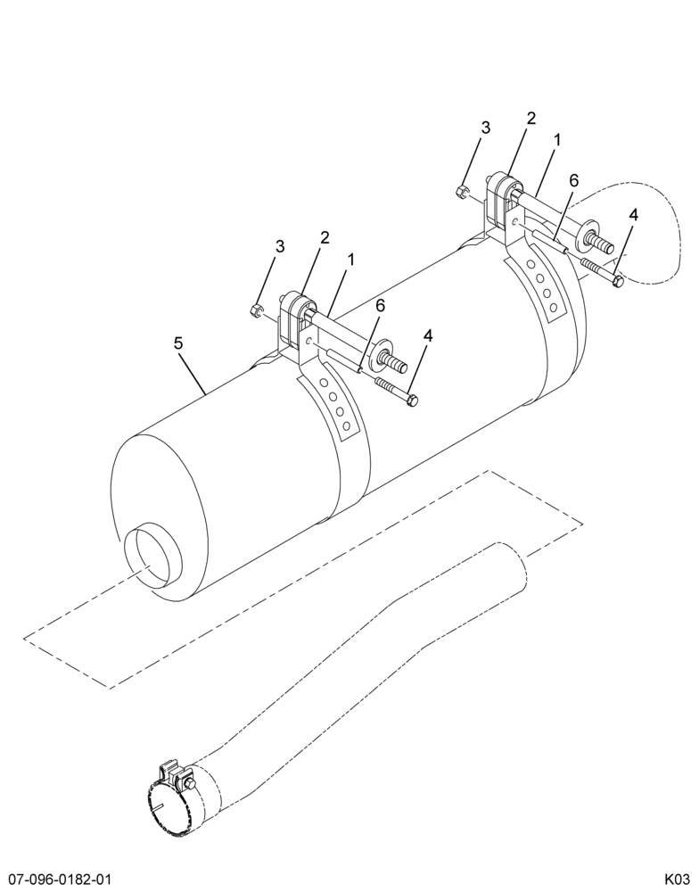 ..MUFFLER ASM EXHAUST*MODULE ASS (Eng. 4C4O-5230-RA)