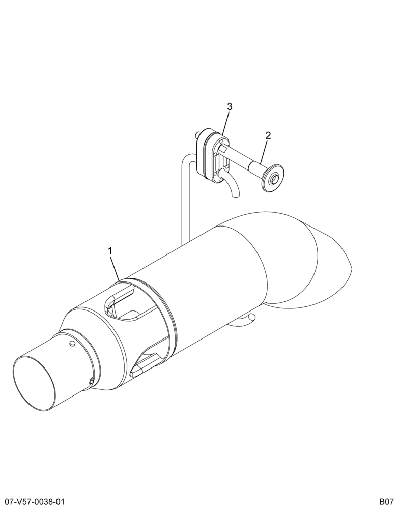 ..PIPE,EXHAUST, (Intl. 3808578C91)