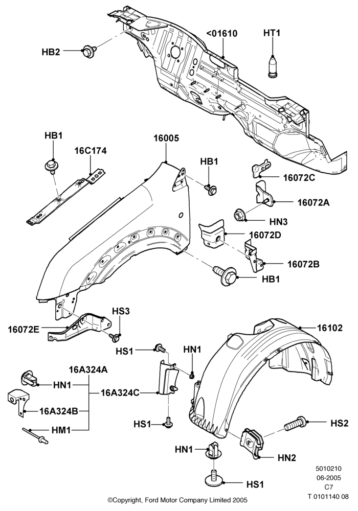 10 - Dash Panel and Front Fenders; 20/MAY/2002