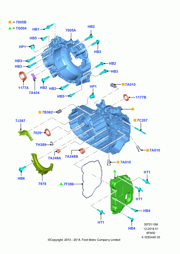10M - Transmission External Components, 1.6L EcoBoost SCTi 160/182PS-Sigma, 6 Speed Auto Trans 6F Mid-Range, (+)"CDN/PR/USA"; 02/SEP/2013