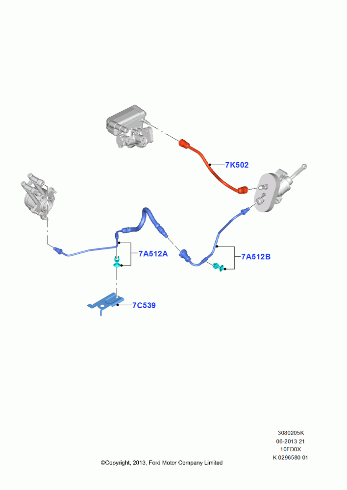 05K - Clutch Master and Slave Cylinders, 1.0L EcoBoost 120PS/125PS/140PS, Manual Transmission; 29/APR/2013-01/AUG/2019