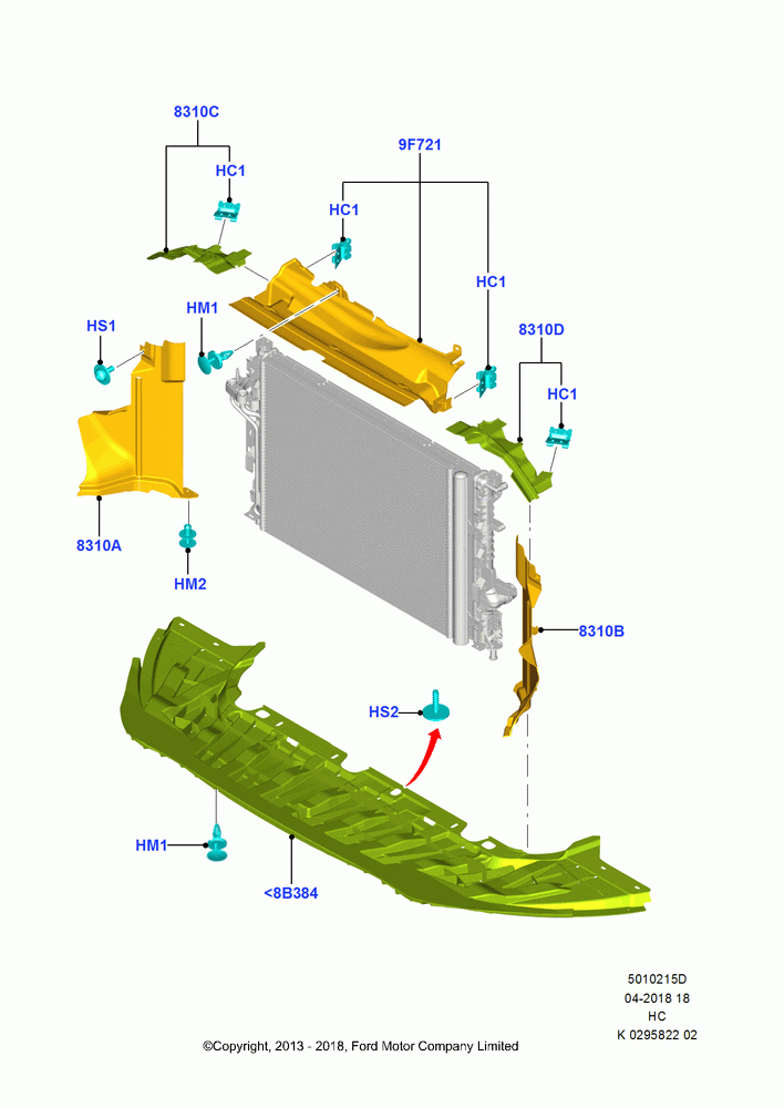 15D - Air Deflectors, 2.5L Duratec (110kW/150PS); 30/SEP/2013