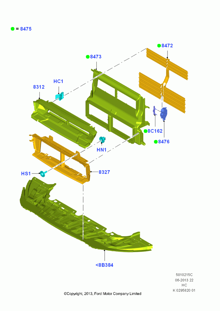 15C - Air Deflectors, 1.6L EcoBoost SCTi 160/182PS-Sigma, 1.6L EcoBoost SCTi (150PS); 04/NOV/2013