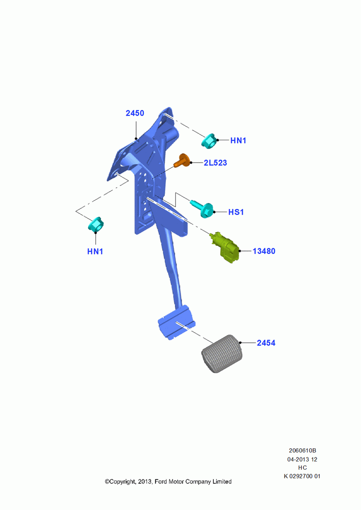 10B - Brake and Clutch Controls, (+)"CDN/PR/USA"; 30/SEP/2013