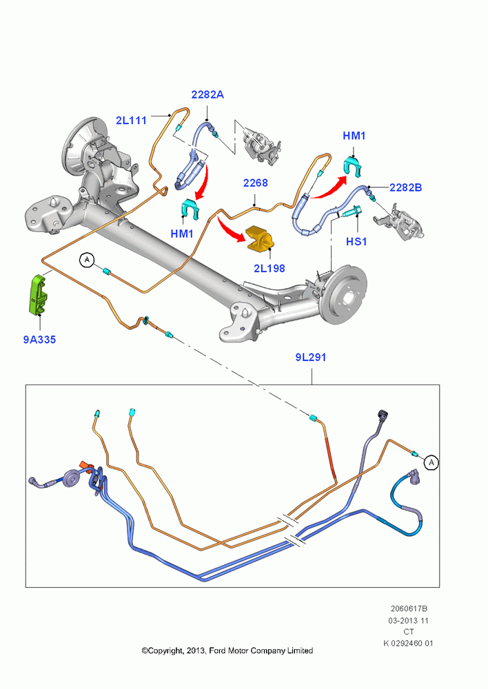 17B - REAR BRAKE LINES, With 4 Wheel Disc-Brake; 24/JUN/2013-01/AUG/2019