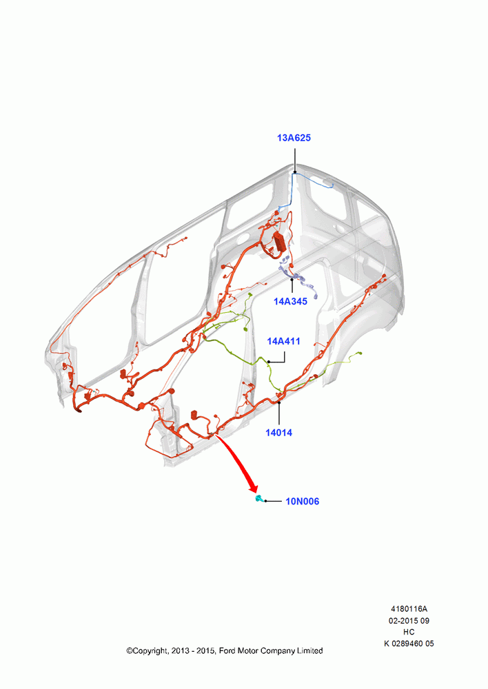 16A - Wiring - Body And Roof Console, Less Special Purpose Vehicle, Body; 30/SEP/2013-28/MAY/2018