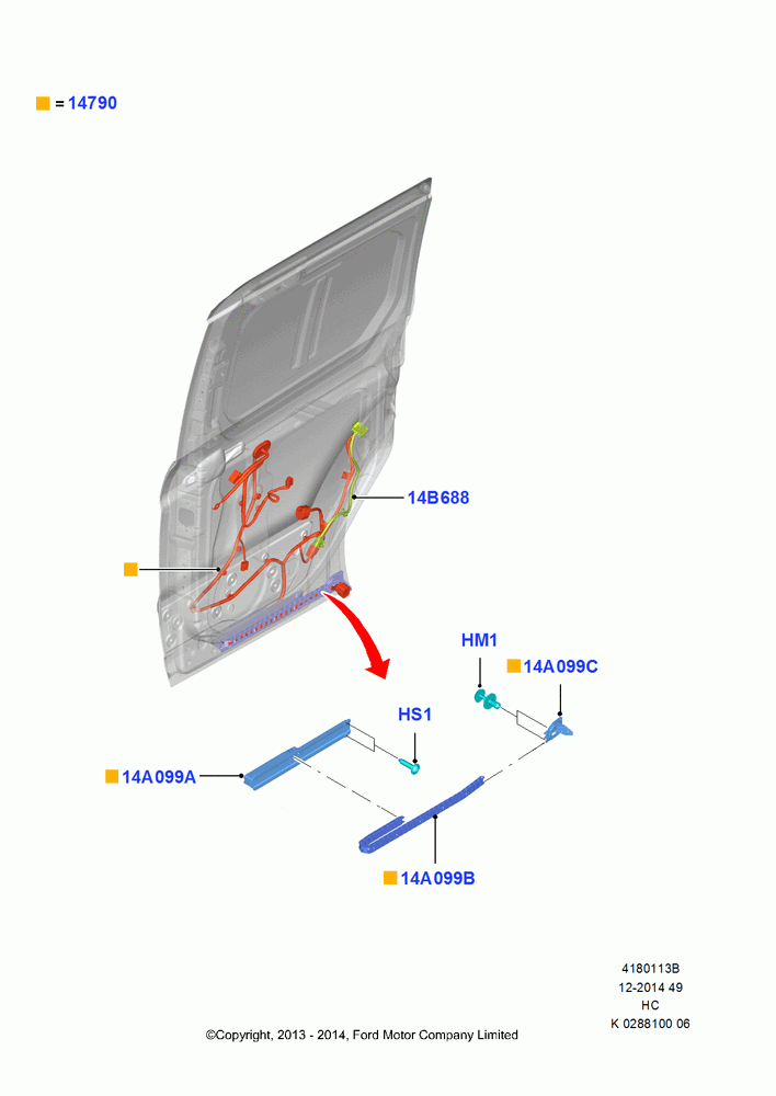 13B - Wiring - Body Closures, Side; 30/SEP/2013-28/MAY/2018