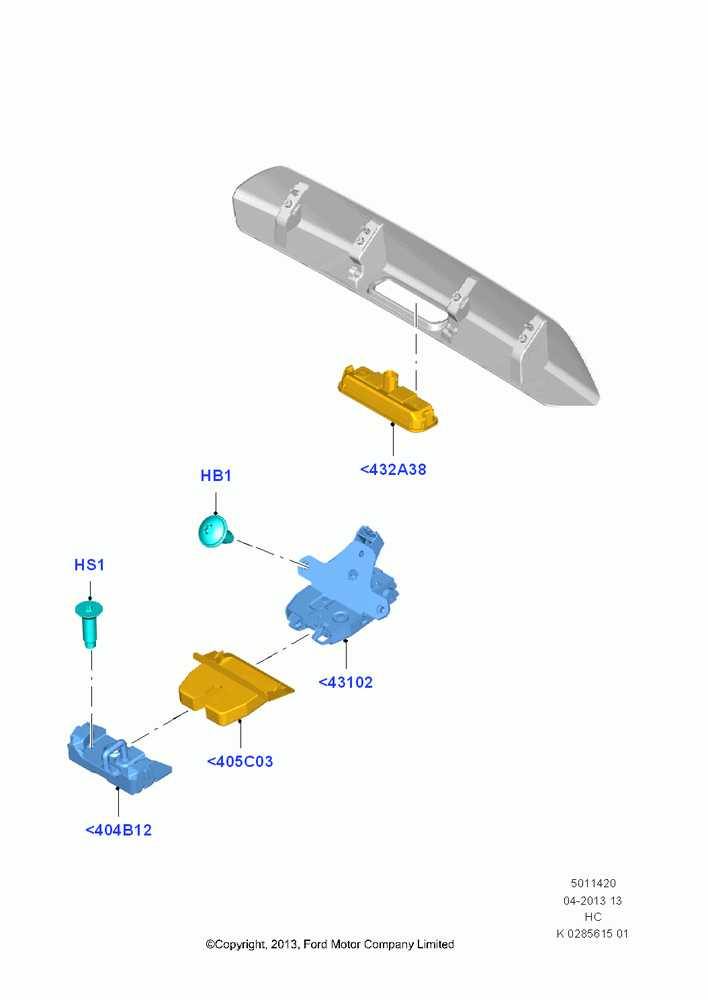20 - Luggage Compt/Tailgte Lock Controls, With Liftgate Rear Loading Door; 30/SEP/2013