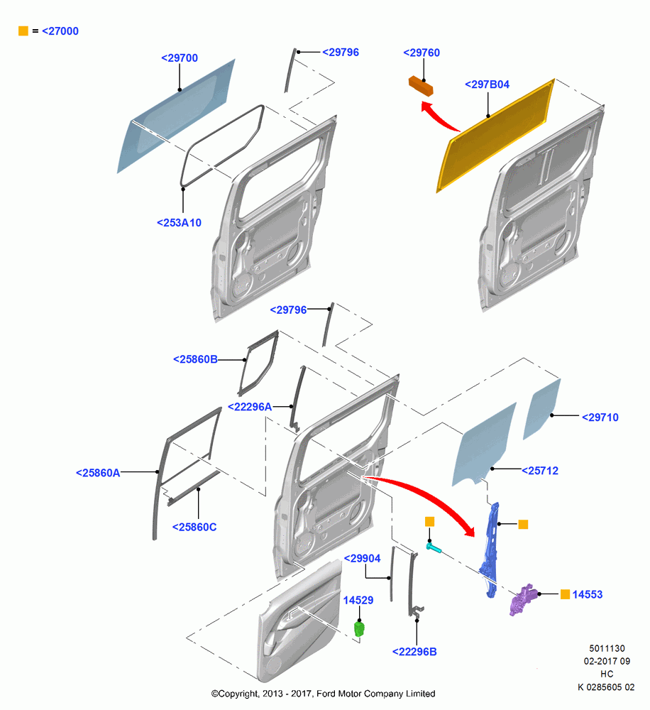 30 - SLIDING DOOR GLASS, With Dual Side Load Doors, With Kerbside Side Load Doors; 30/SEP/2013