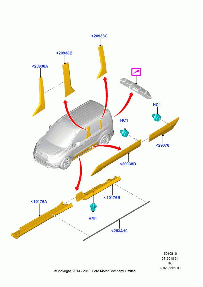 10 - Body Mouldings; 30/SEP/2013