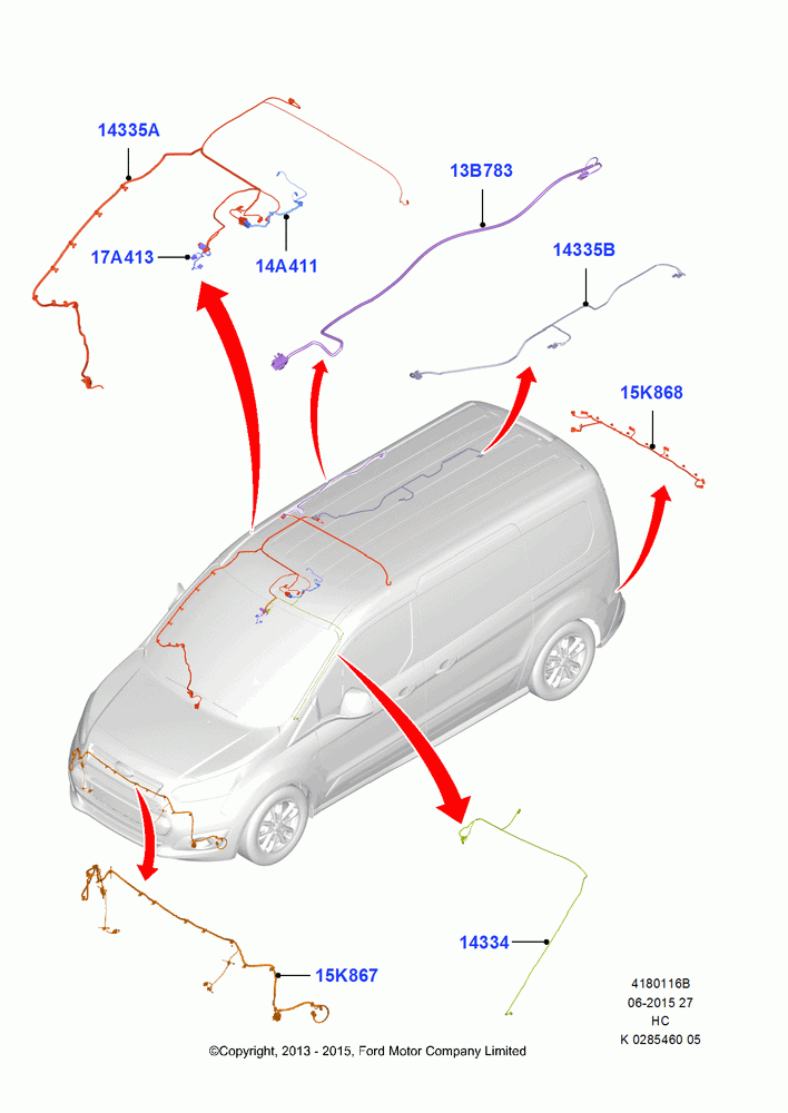 16B - Wiring - Body And Roof Console, Roof; 30/SEP/2013-28/MAY/2018