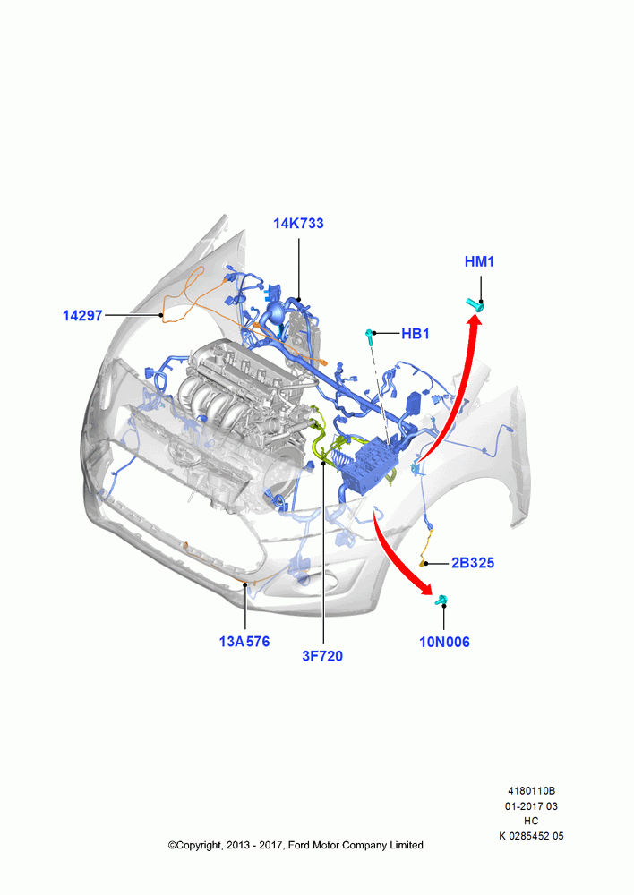10B - Electrical Wiring - Engine and Dash, (+)"CDN/PR/USA"; 30/SEP/2013-28/MAY/2018