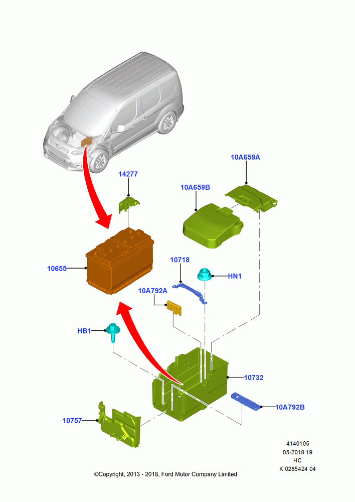 05 - Battery and Mountings; 30/SEP/2013