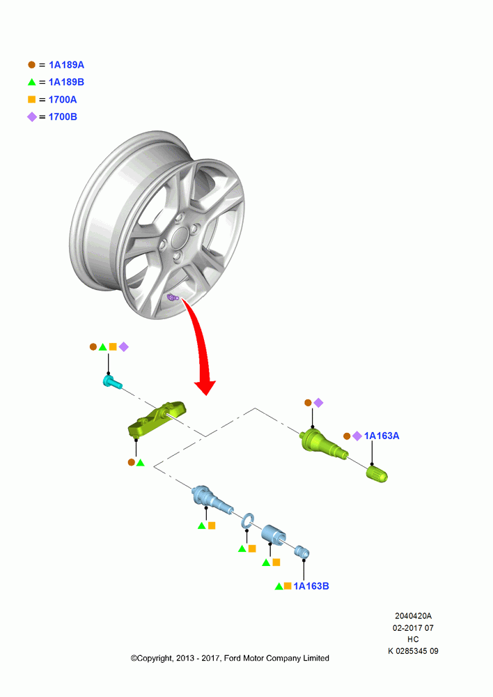 20A - Tire Pressure Monitor System, (-)"CDN/PR/USA"; 30/SEP/2013