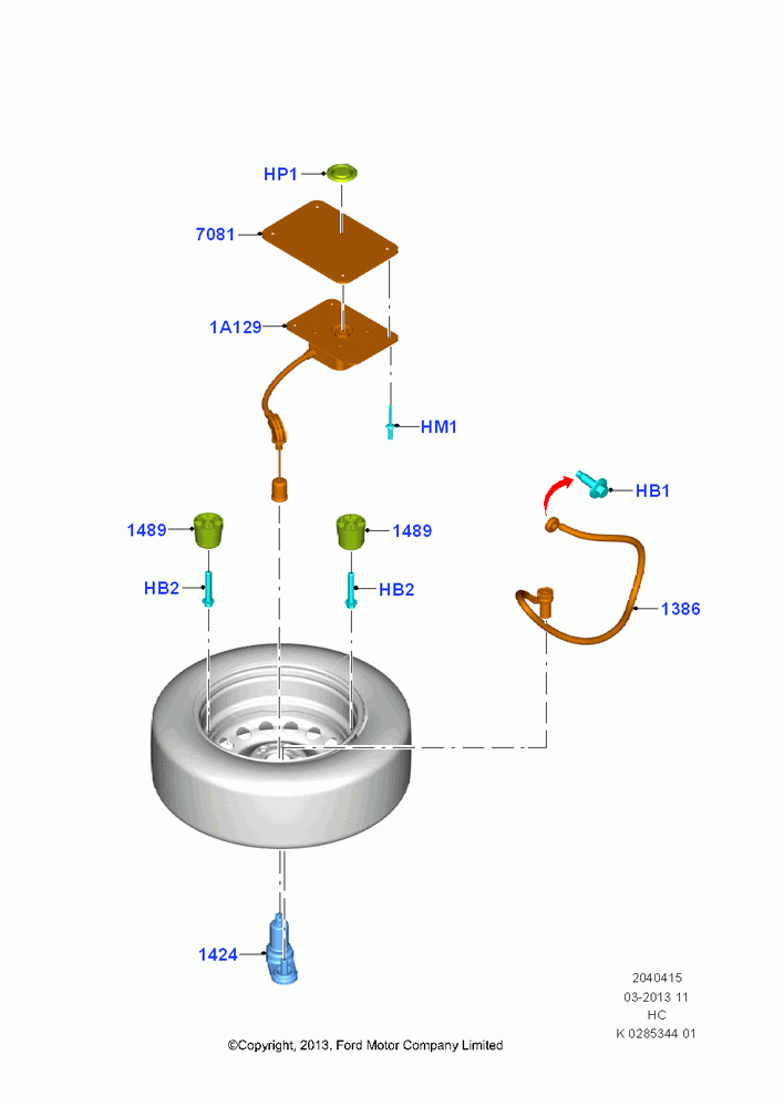15 - Spare Wheel Carrier; 30/SEP/2013