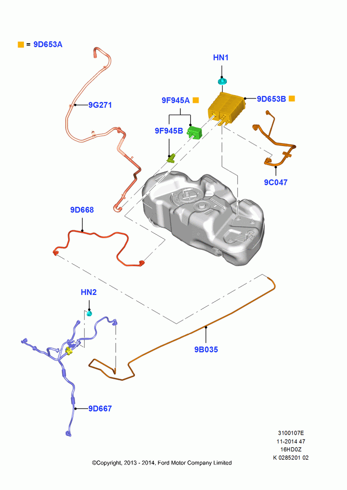 07E - Fuel Vapour System, 1.6L EcoBoost SCTi 160/182PS-Sigma, (+)"CDN/PR/USA"; 04/NOV/2013