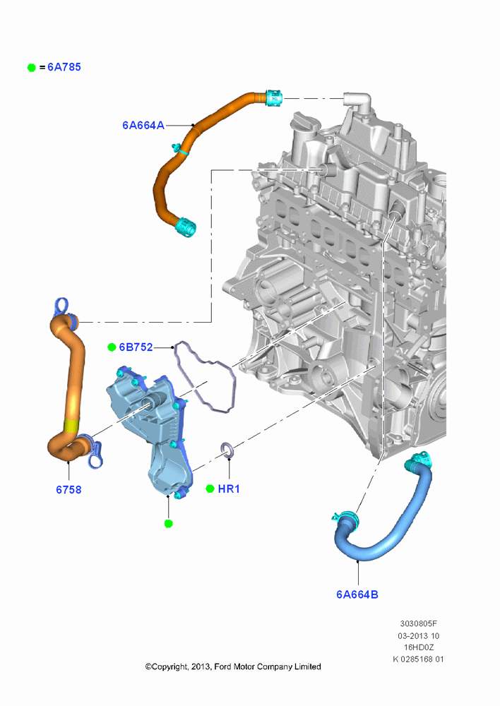 05F - Emission Control - Crankcase, 1.6L EcoBoost SCTi 160/182PS-Sigma, (+)"CDN/PR/USA"; 04/NOV/2013