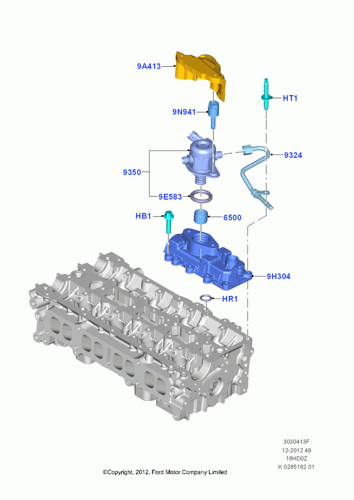 13F - Fuel Injection Pump-Engine Mounted, 1.6L EcoBoost SCTi 160/182PS-Sigma, (+)"CDN/PR/USA"; 04/NOV/2013