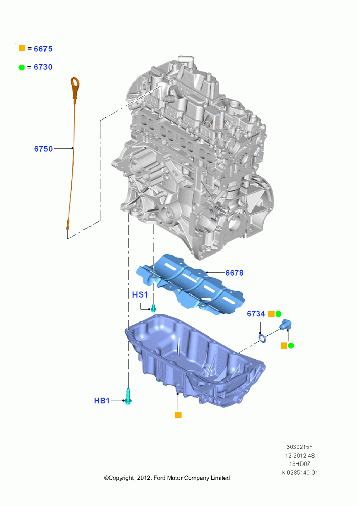 15F - Oil Pan/Oil Level Indicator, 1.6L EcoBoost SCTi 160/182PS-Sigma, (+)"CDN/PR/USA"; 04/NOV/2013