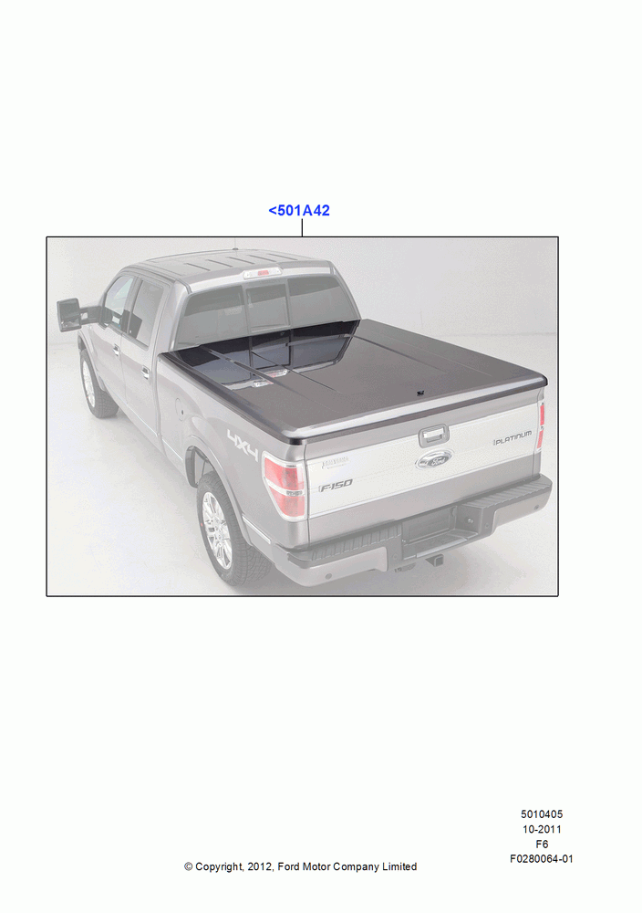05XR - Pick Up Box/Tailgate and Tonneau, With 5.5' Styleside Box, One-Piece Fiberglass Hard Tonneau Cover; 24/OCT/2011-23/DEC/2014