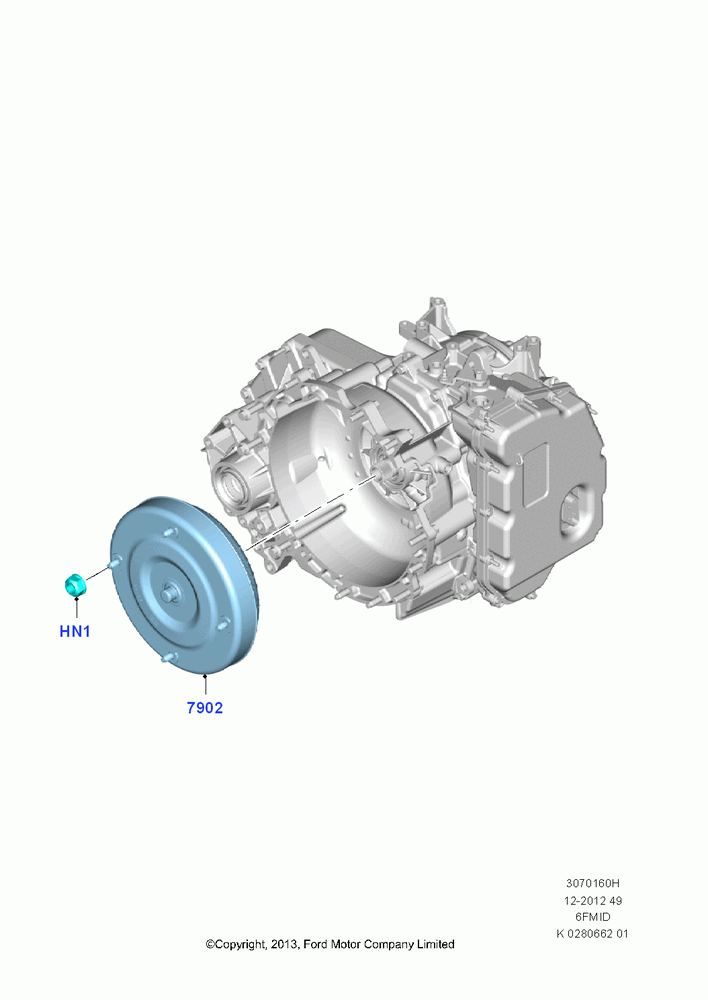 60H - Converter, 1.6L EcoBoost SCTi 160/182PS-Sigma, 2.5L Duratec (110kW/150PS), 6 Speed Auto Trans 6F Mid-Range, (+)"CDN/PR/USA"; 30/SEP/2013
