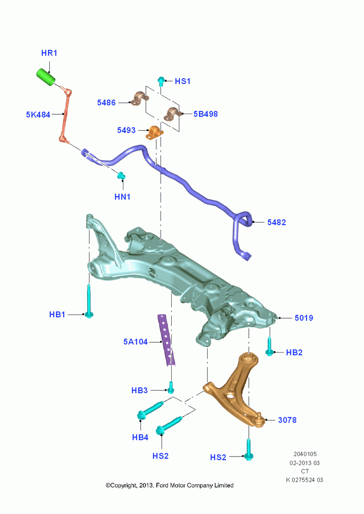 Front Susp.Arms/Stabilizer/X-Member