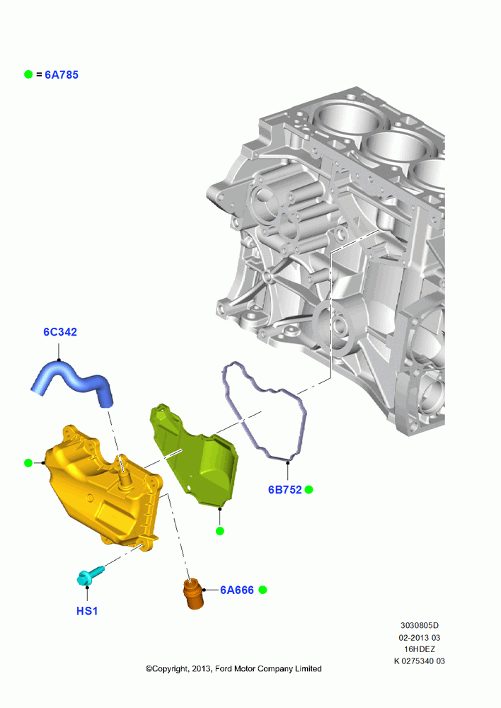 05D - Emission Control - Crankcase, 1.6L TIVCT PFI Sigma; 29/APR/2013-01/AUG/2019