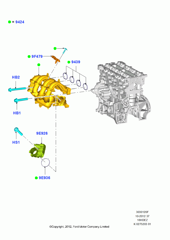 20F - Intake Manifold, 1.6L TIVCT PFI Sigma; 29/APR/2013-01/AUG/2019