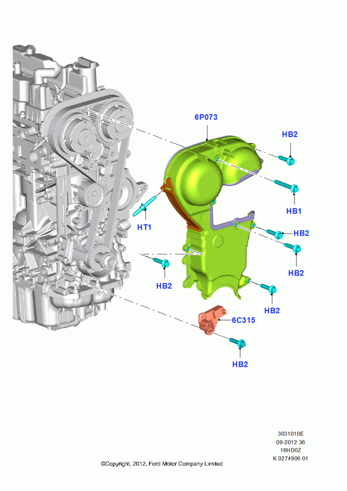 Timing Gear Covers, 1.6L EcoBoost SCTi 160/182PS-Sigma