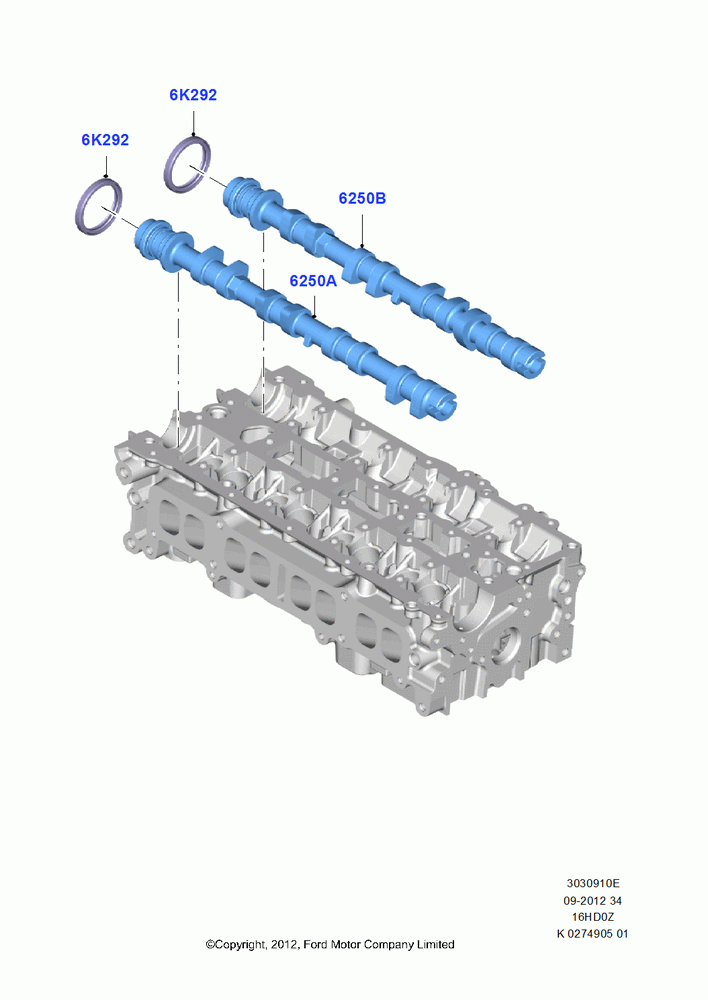 Camshaft, 1.6L EcoBoost SCTi 160/182PS-Sigma
