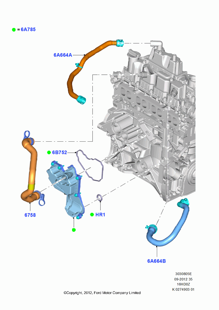 05E - Emission Control - Crankcase, 1.6L EcoBoost SCTi 160/182PS-Sigma; 24/JUN/2013-01/AUG/2019