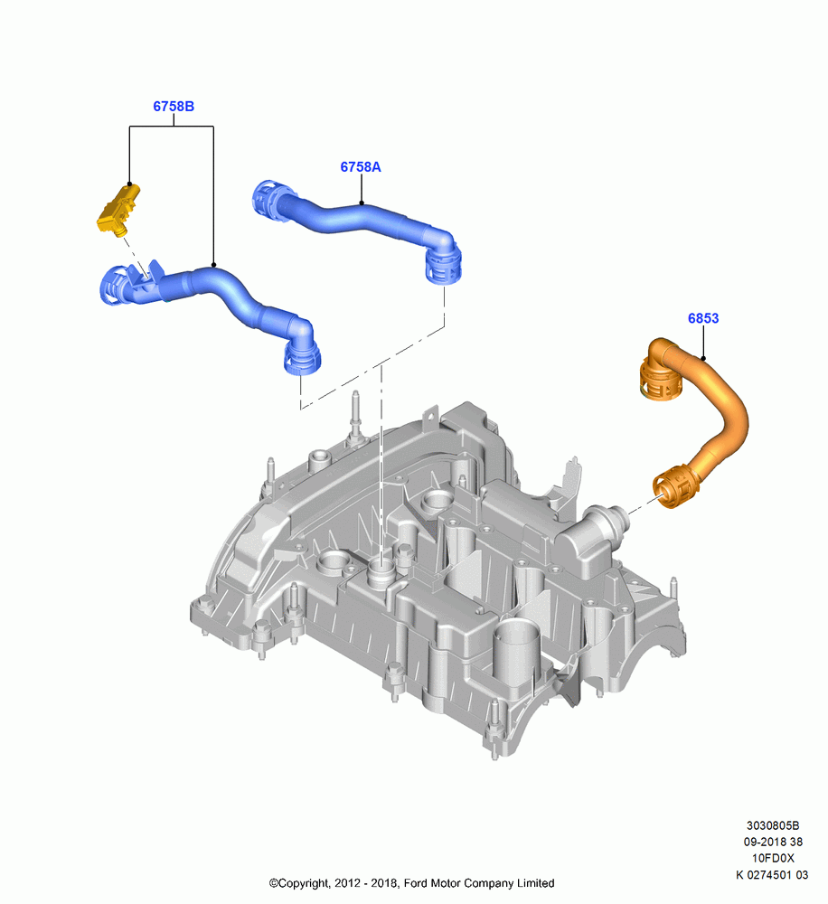 05B - Emission Control - Crankcase, 1.0L EcoBoost 120PS/125PS/140PS; 29/APR/2013-01/AUG/2019