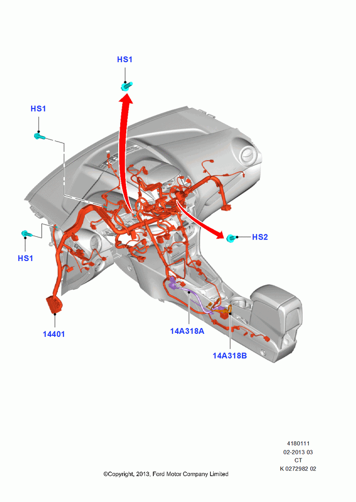 11 - Wiring - Dash And Floor Console; 29/APR/2013-01/AUG/2019