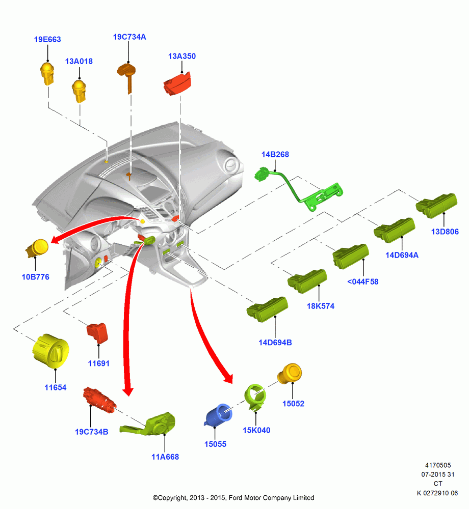05 - Instrument Panel Related Parts; 29/APR/2013-01/AUG/2019