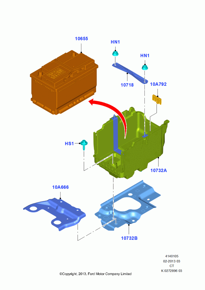 05 - Battery and Mountings; 29/APR/2013-01/AUG/2019